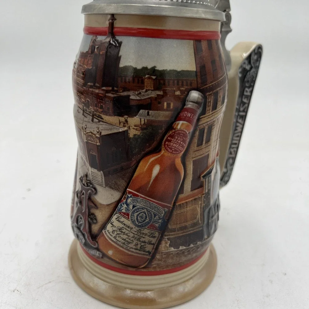 1999 Anheuser Busch Membership Stein Golden Age of Brewing CB10 Lid